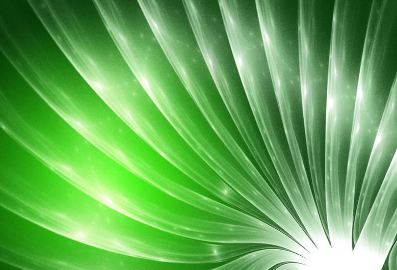 Abstract Green and white 00859
