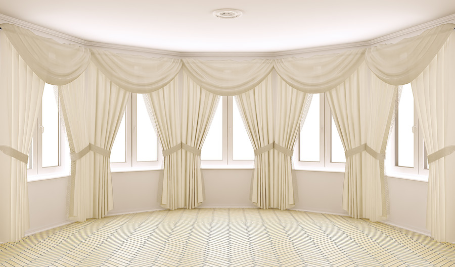 Classical interior with curtains 00561