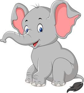 Cute baby elephant 00369