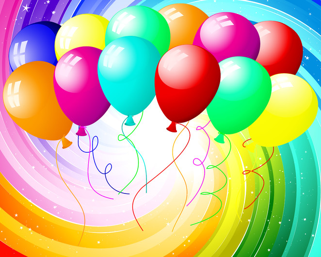 Festive balloons 00345