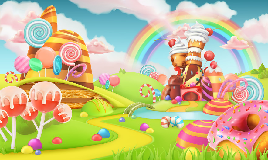 Sweet candy land 3D 00890