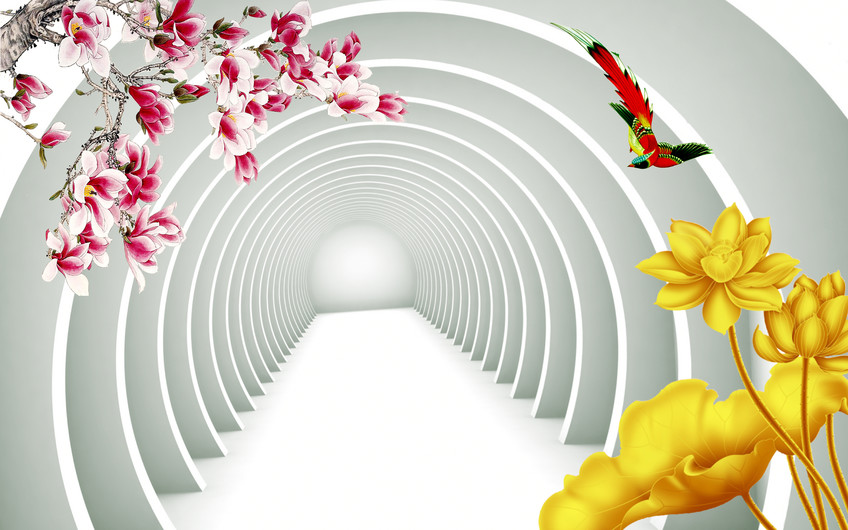 цветочный тоннель 01220